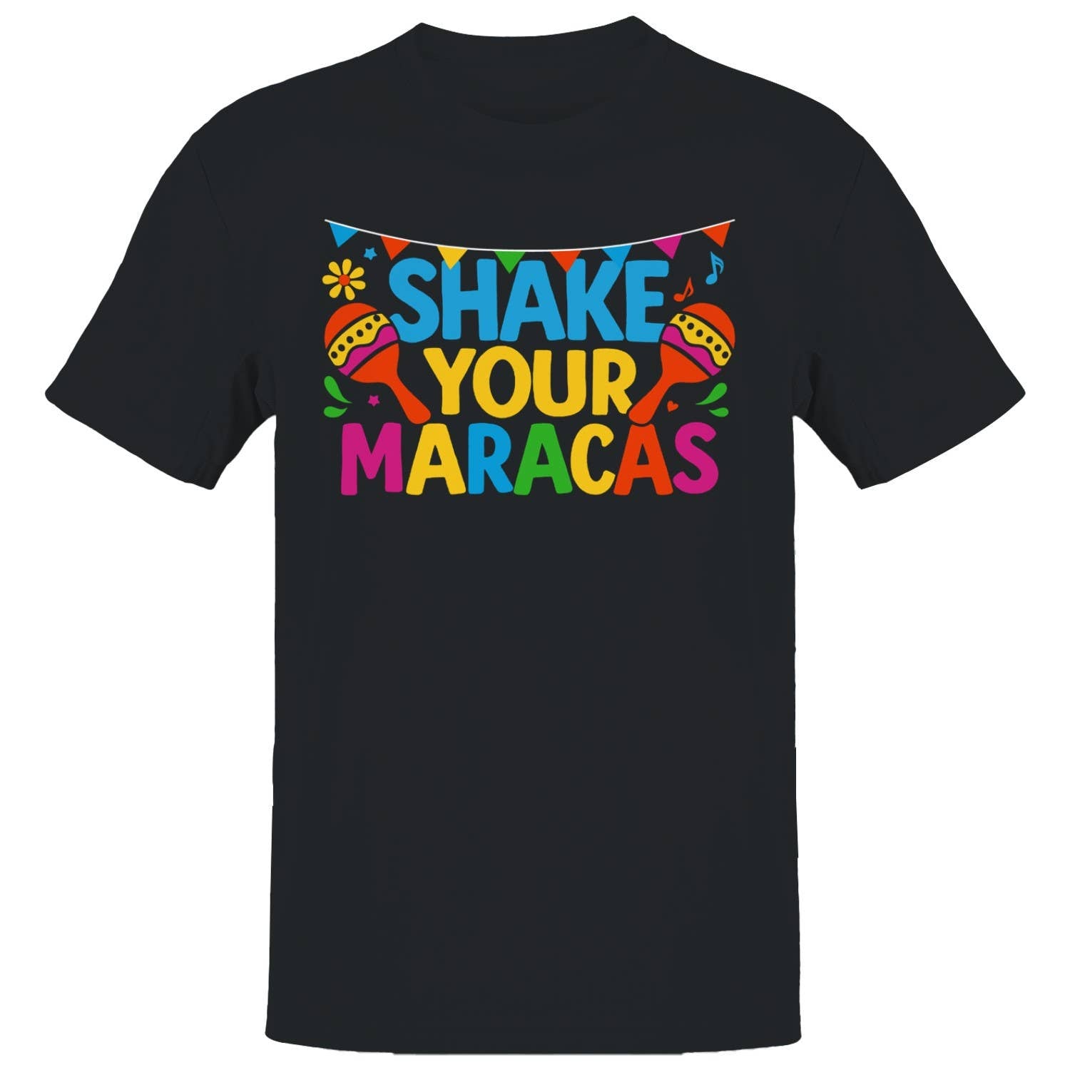 Colorful Fiesta Maracas Men's T-Shirt