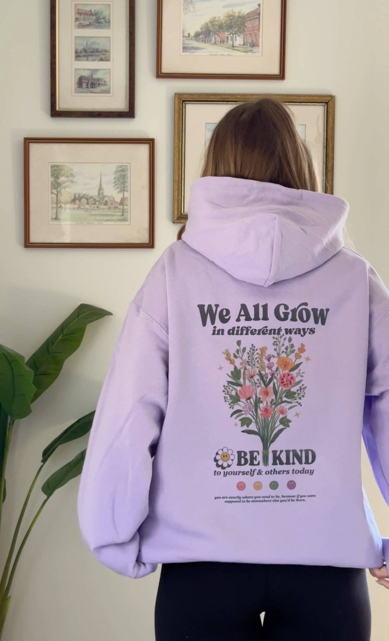 We All Grow in Different Ways Lavendar Hoodie