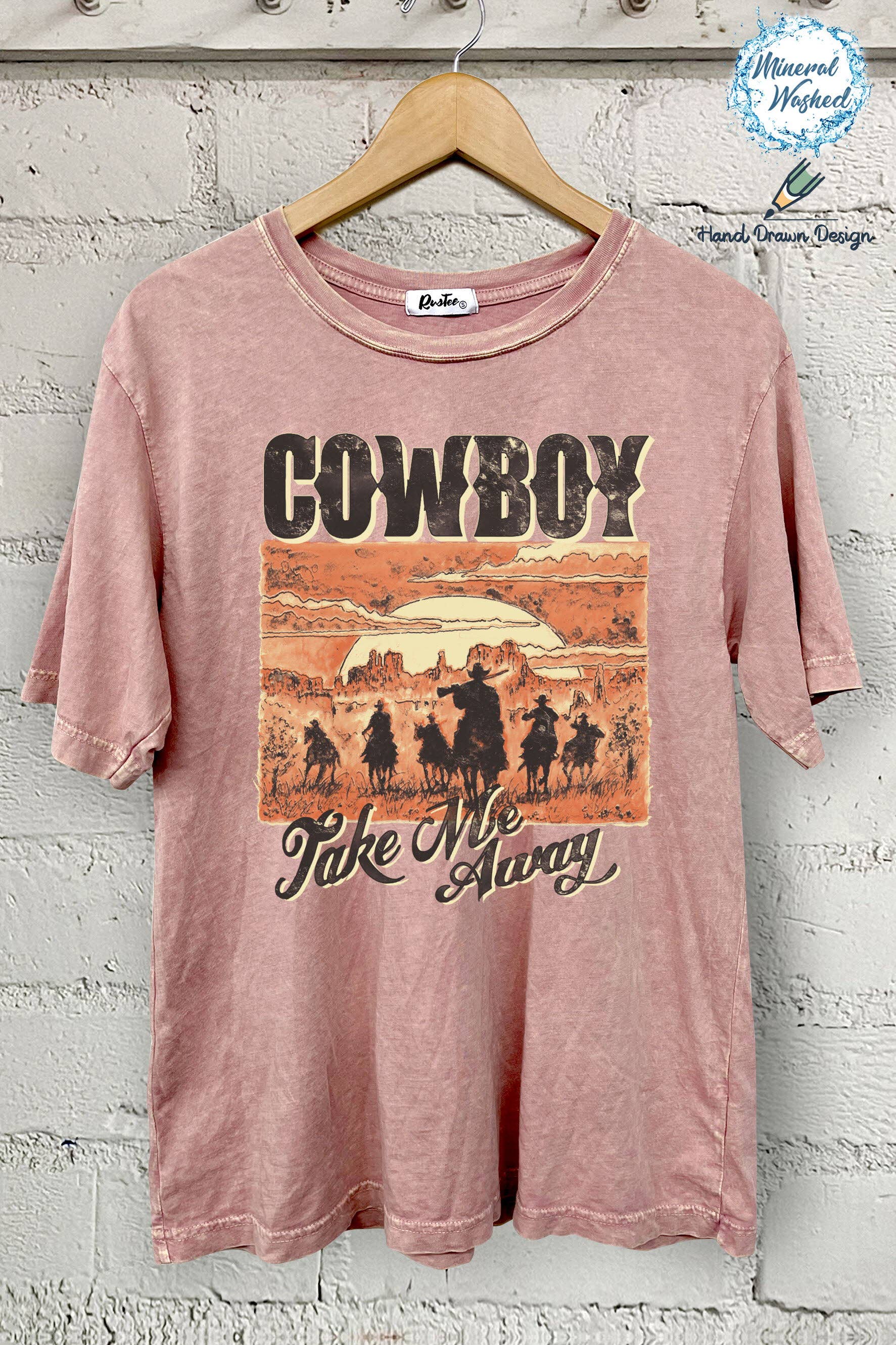 Cowboy Take Me Away-Hand Drawn