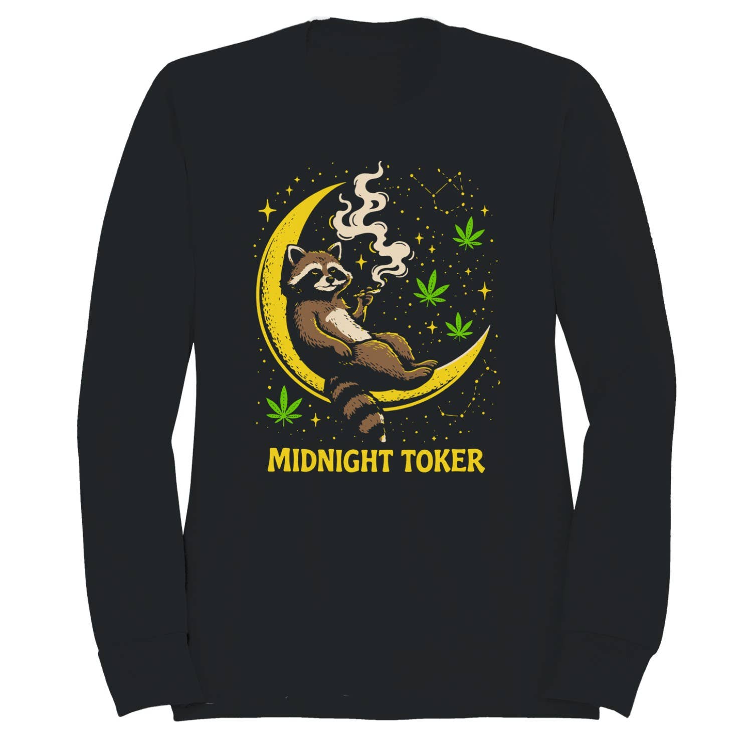 Midnight Toker Raccoon Men's Sweatshirt