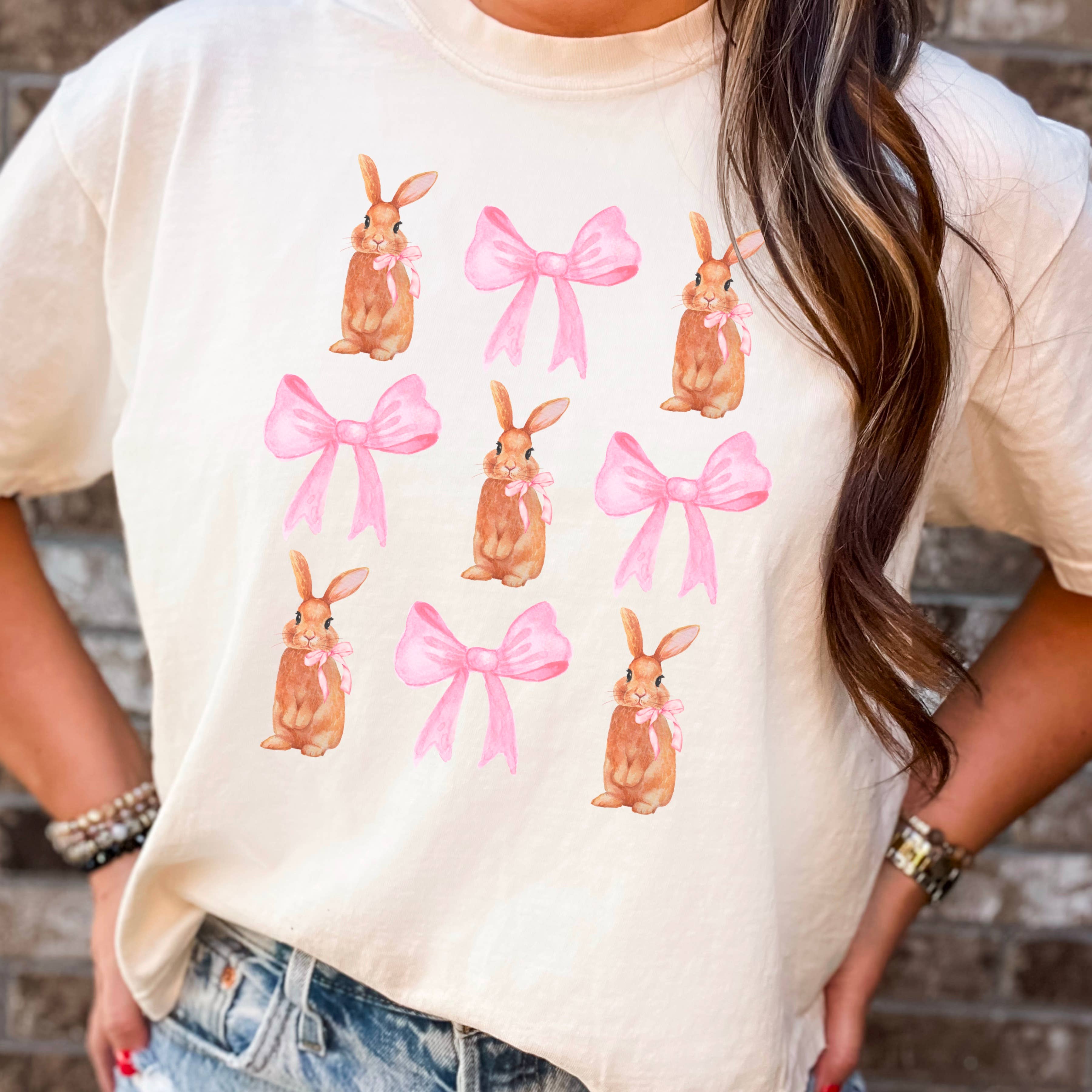 Coquette Easter Bunny |Easter Graphic Shirt | Comfort Colors