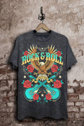 Rock & Roll Eagle Graphic Top