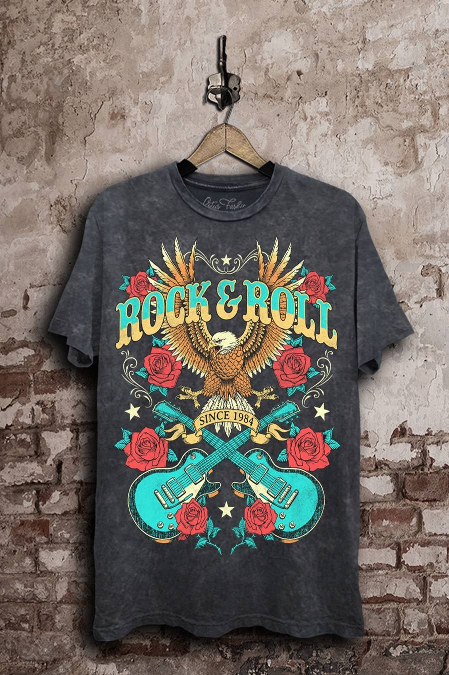 Rock & Roll Eagle Graphic Top