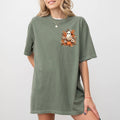 Floral Ghost, Pocket, Skeleton, Spooky, Halloween T-Shirt