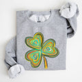 Pastel Shamrock, Clover, Irish St Patrick's Day Sweatshirt