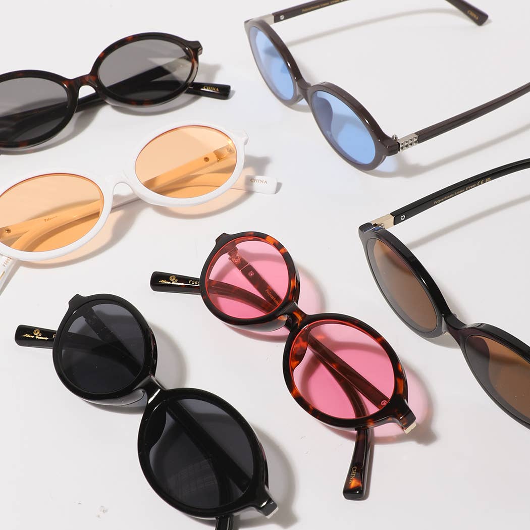 Women's Slim Oval Frame Sunglasses