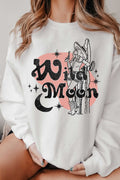 Wild Moon Cowgirl Graphic Brushed Sweatshirts