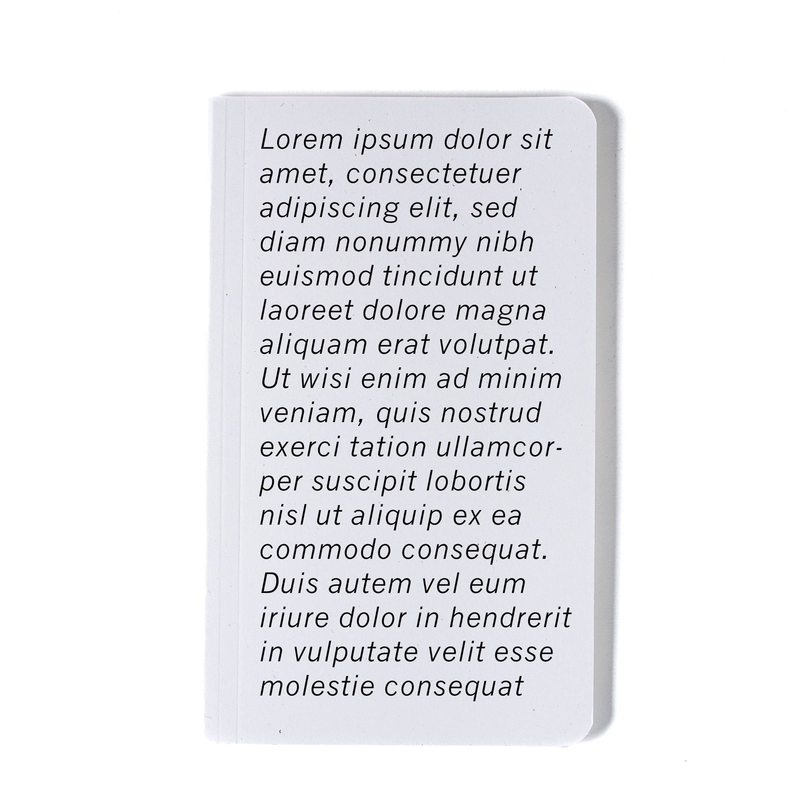 Lorem Ipsum Placeholder Notebook
