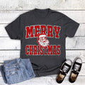 Christmas Retro Santa Merry Graphic Tee