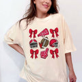 Coquette Game Day Tee – Football Mom Team Spirit Shirt