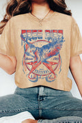 Free Bird Music Festival Graphic Mineral Washed Tshirts