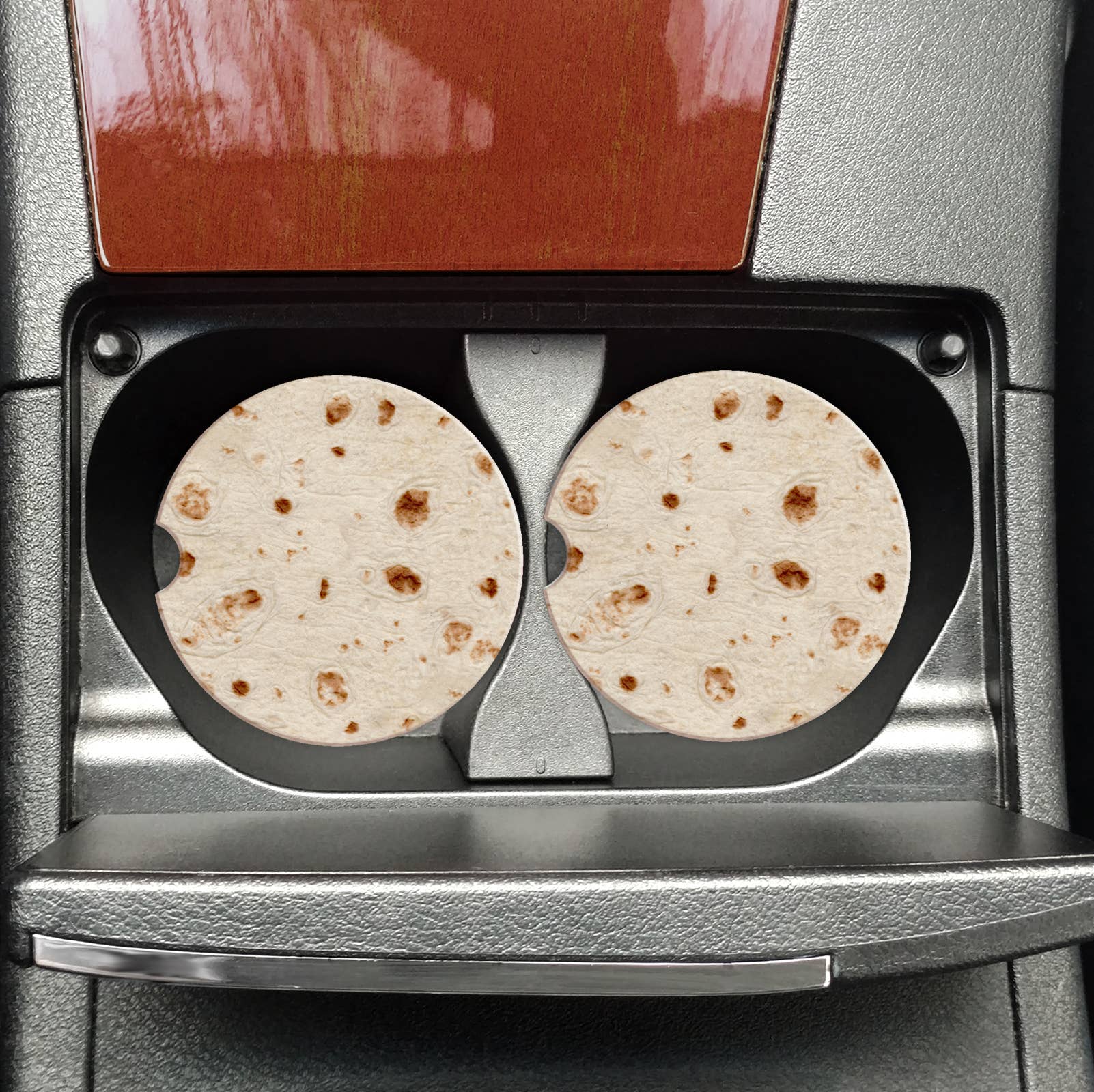 Tortilla Funny Car Coasters, Burrito Car Coaster