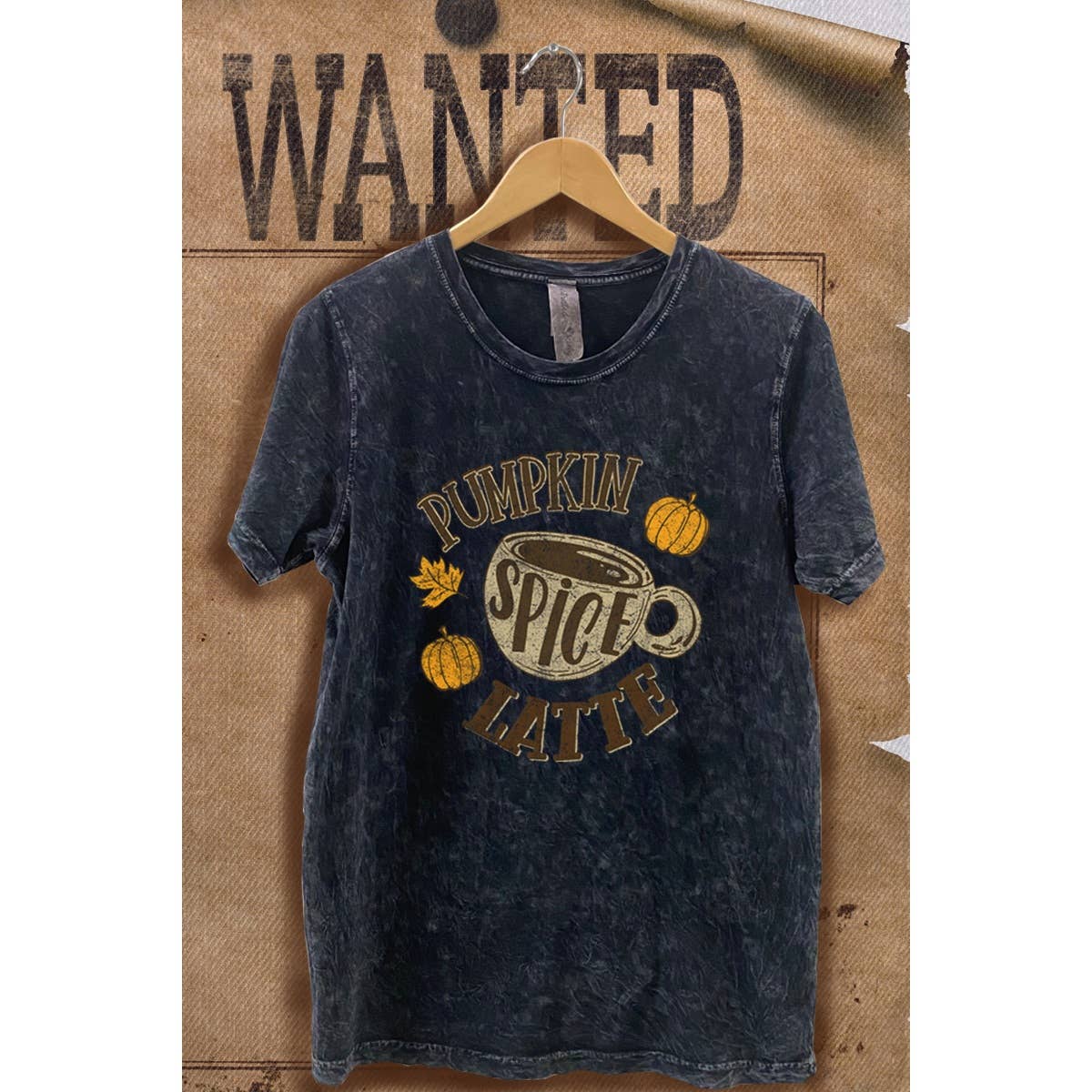 Pumkin Latte Vintage  Mineral Wash Vintage  Graphic  Tee
