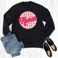 Retro Pink Christmas Nurse Graphic Sweatshirt