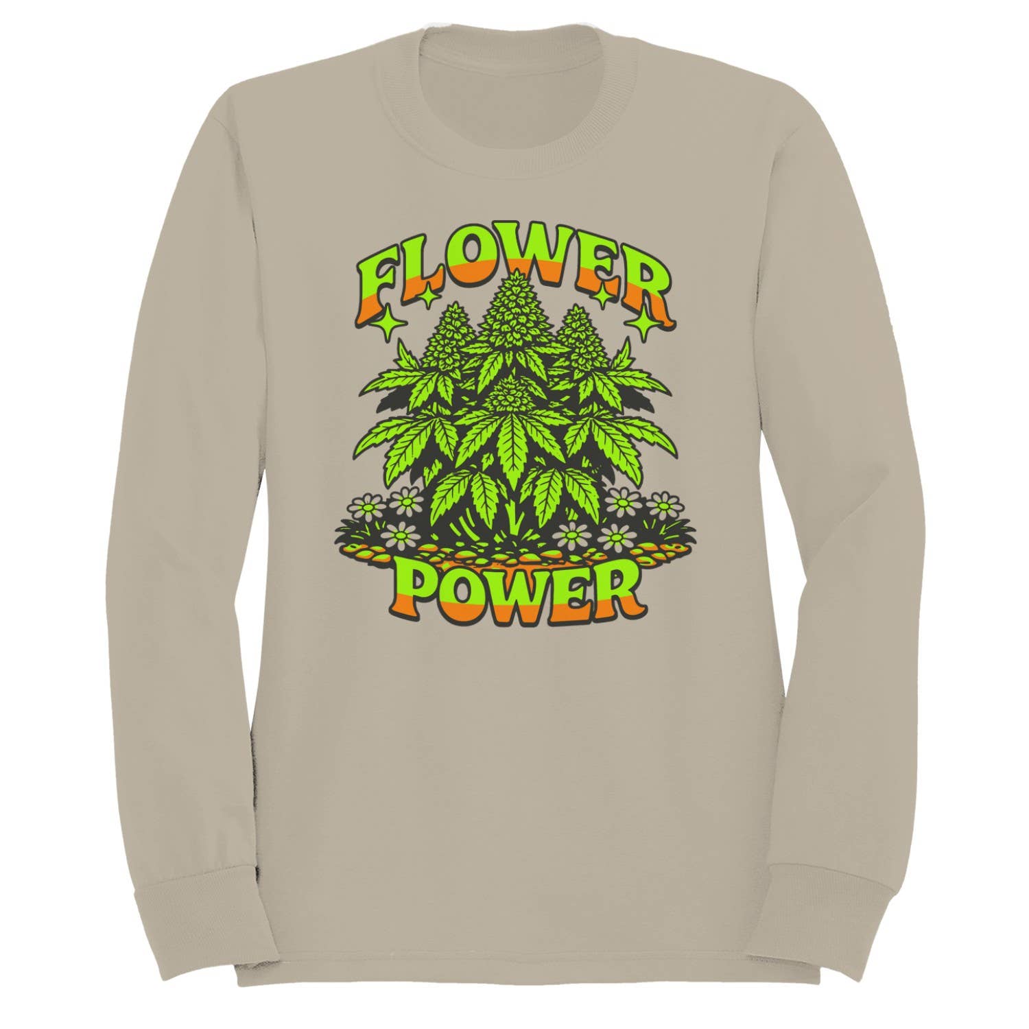 Flower Power Retro Men's Sweatshirt