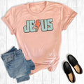 Retro Jesus Lightning Bolt Graphic Tee
