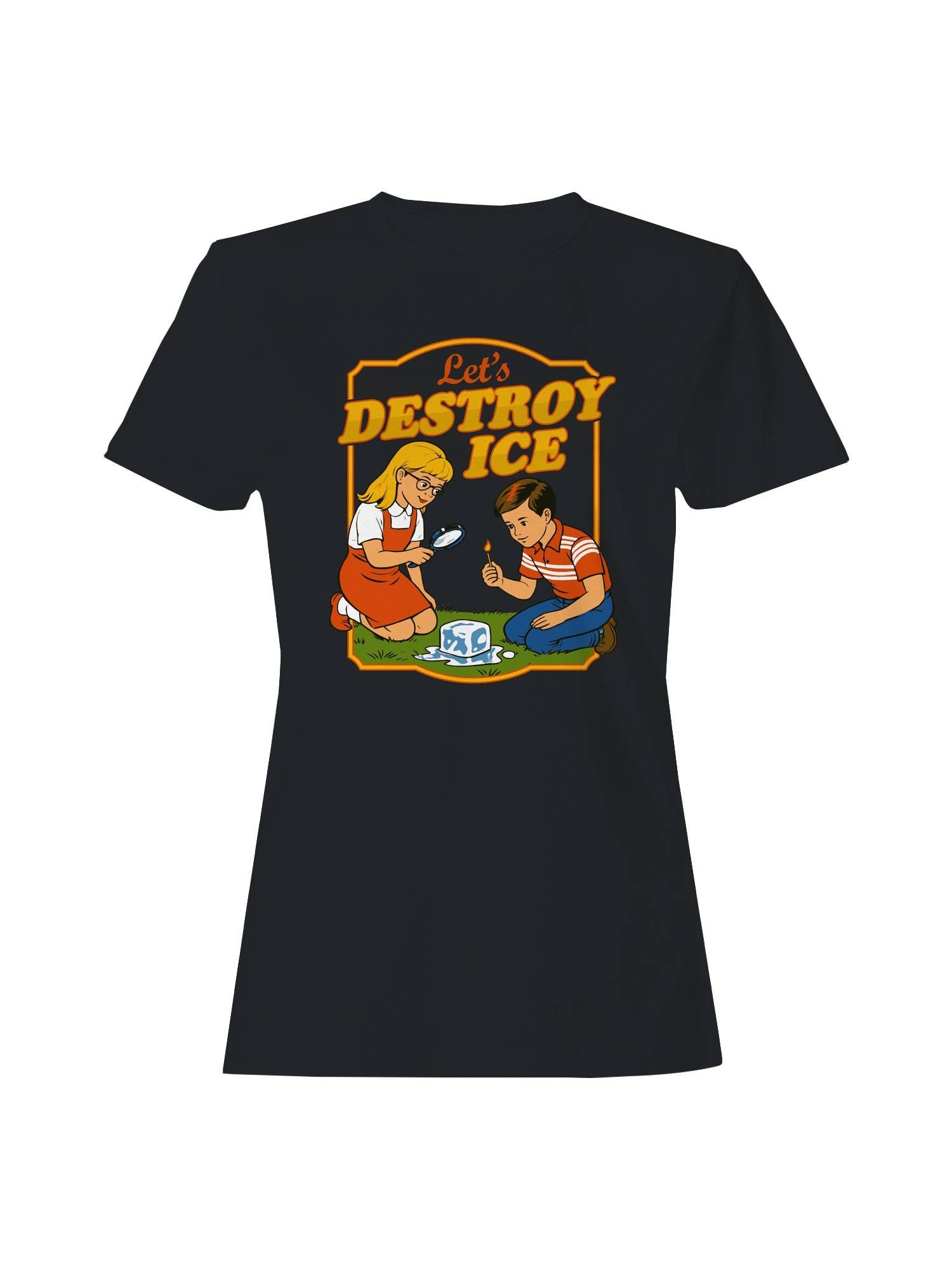 Ice Retro Science Fun Women's T-Shirt Black