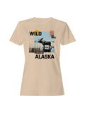 Majestic Wild Alaska Moose Scene Women's T-Shirt