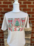 Holly Jolly with Stripes On Sand