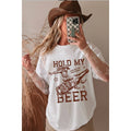 Hold My Beer Graphic Oversized Tee