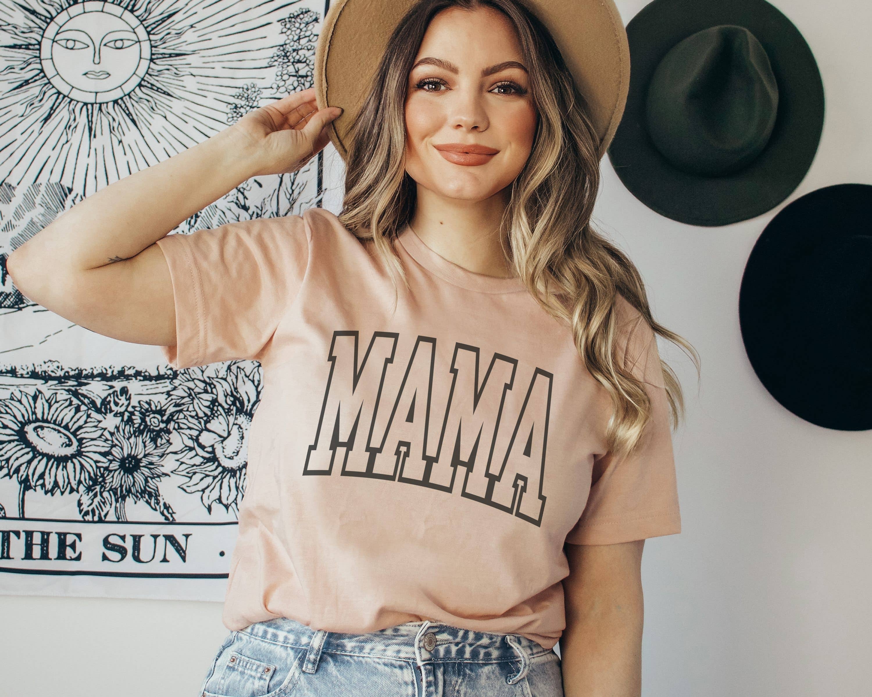 Mama Jersey L Mom Tee