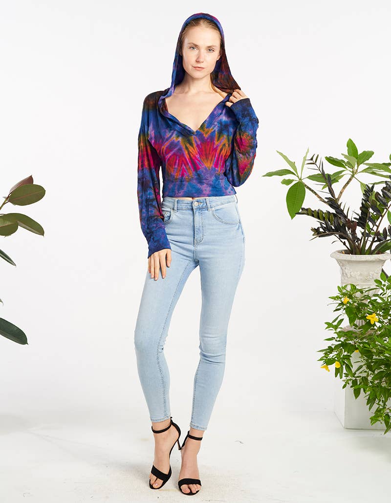 Long Sleeves Hoodie Top (TH-1900)
