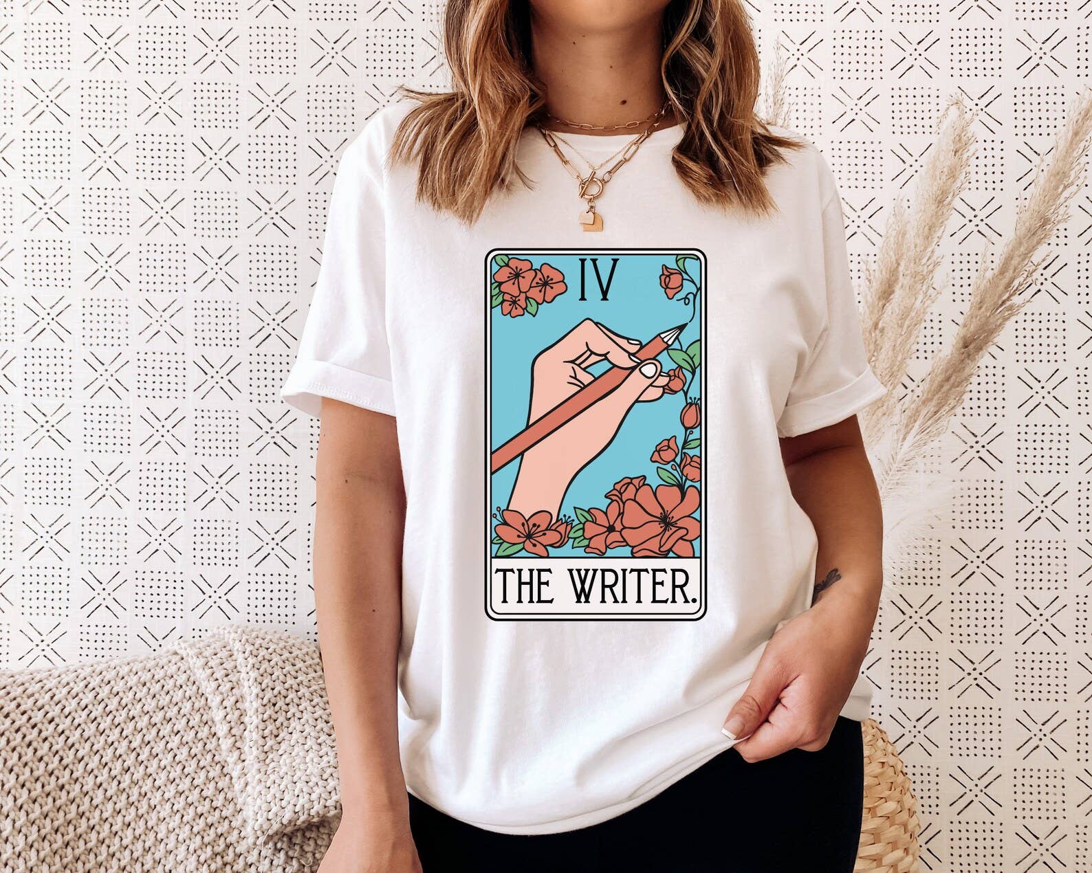 The Writer Tarot Card T-Shirt