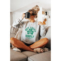 Not Lucky Simply Blessed  Vintage Graphic  Sweatshirts