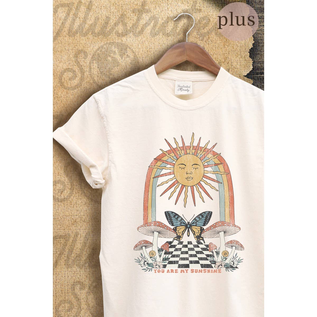 You Are My Sunshine Vintage Graphic Plus Tee