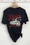 Riders Live To Ride Motorcycle Graphic Tshirts