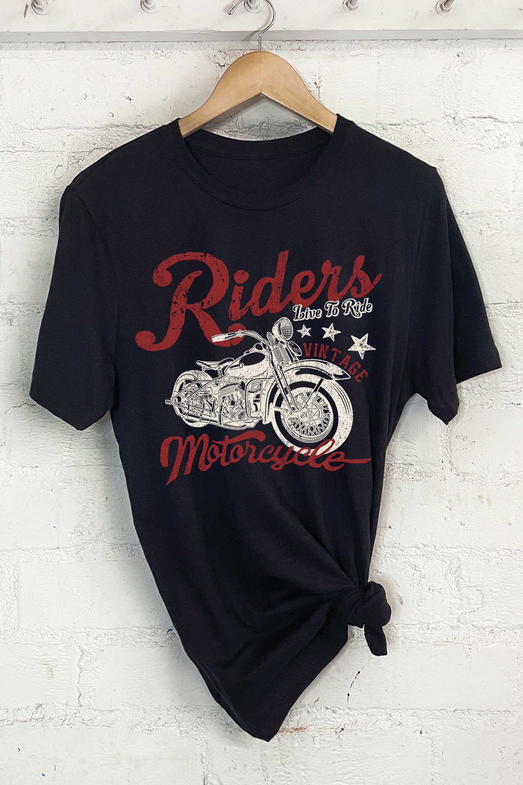 Riders Live To Ride Motorcycle Graphic Tshirts
