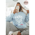 Paris Tennis Club Vintage  Graphic  Sweatshirts Plus