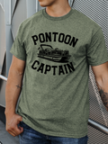 Pontoon Captain T-Shirt | Lake Day | River | Beach
