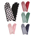 Women's Checkerboard Touch Gloves