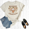 Cow Western Christmas Graphic Tee