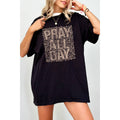 Pray All Day  Vintage Graphic Oversized Tee