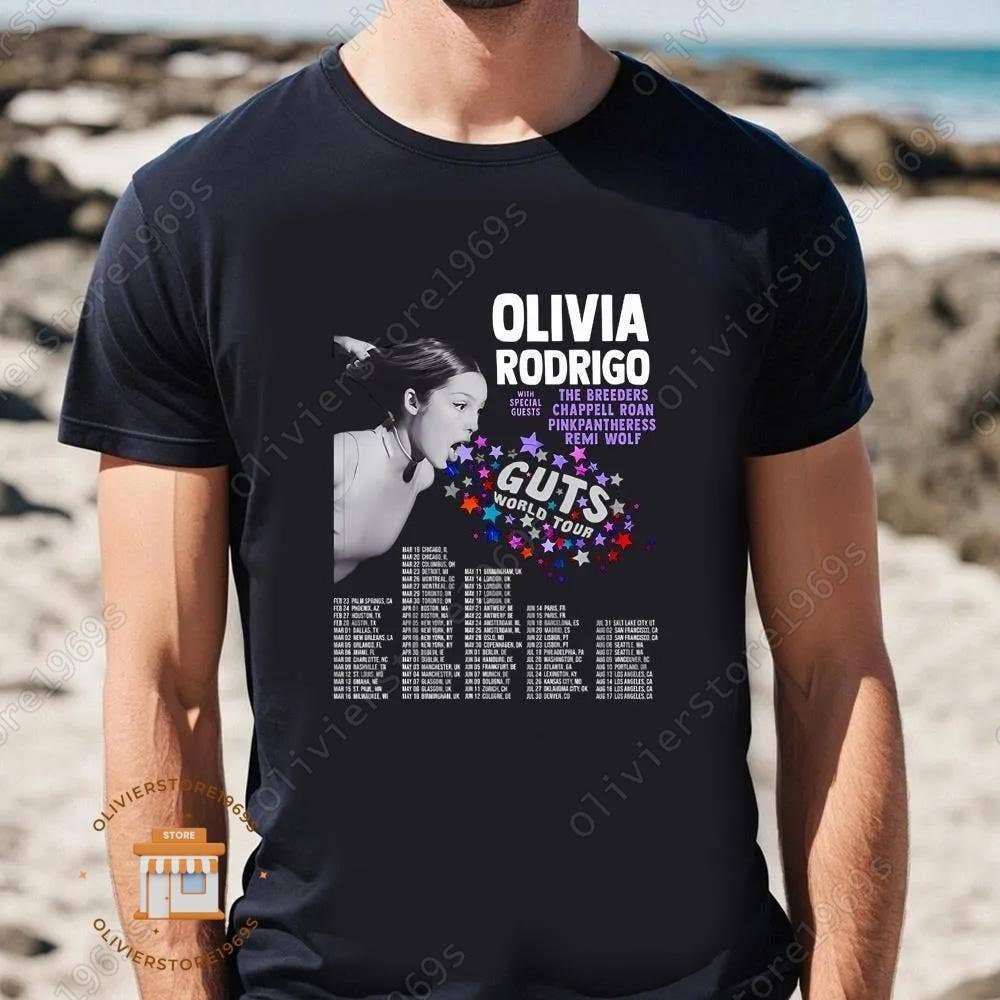 Olivia Rodrigo Guts World Tour Special Guests T-Shirt