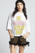 303390 - 1230 Be Bad Ass Burn Out One Size  Graphic Tee