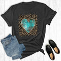 Retro Cowgirl Valentines Heart Graphic Tee