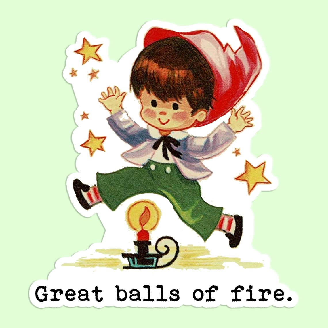 Great Balls of Fire Sticker Decal