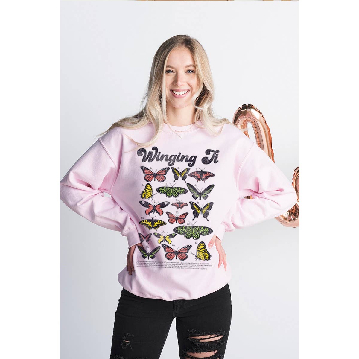 Wing It Vintage  Graphic Sweatshirts