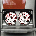 Black Red Football Coquette Car Coasters, Car Coaster