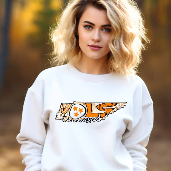 Tennessee Vols White Crew Sweatshirt Sale