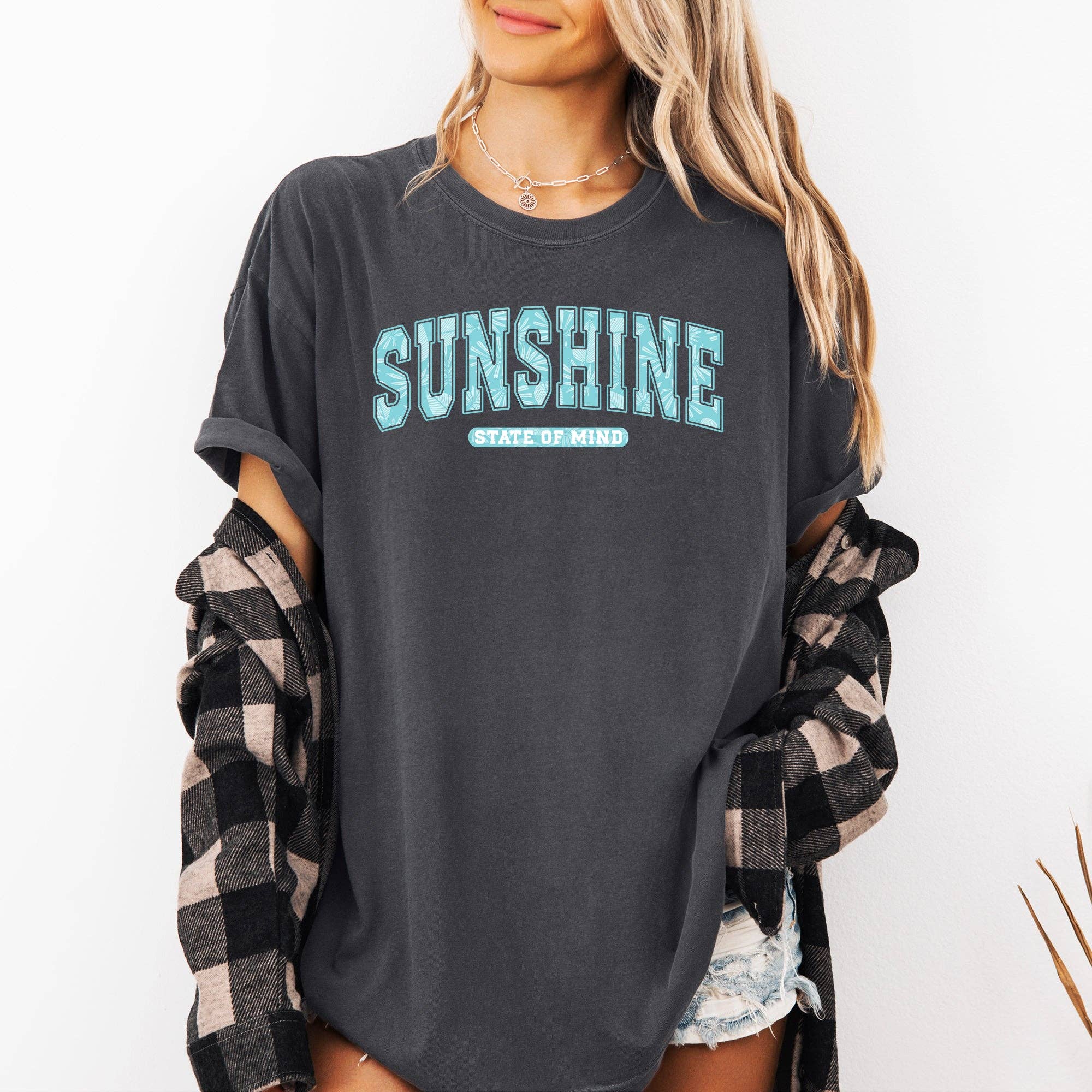 Sunshine State of Mind Retro, Palm Trees Summer T-Shirt