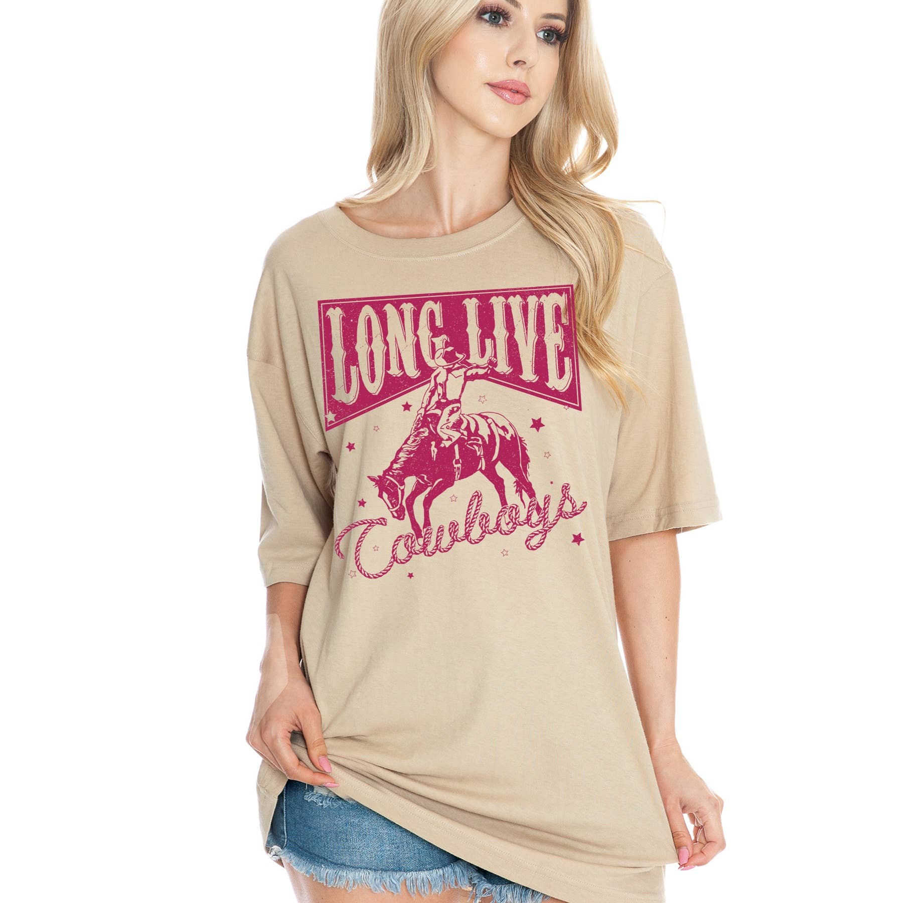 Unisex  Oversized - Long Live Cowboys