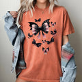 Flying Bats, Bow, Ribbon, Ghost, Western, Halloween Tshirt