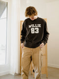 Willie Nelson '83 Smoke Hi-Dive Oversized Crew Sweatshirt