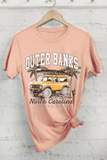 Outer Banks Beach Car Graphic Tshirts
