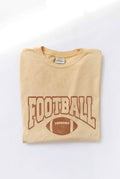 Football Mineral Washed Graphic Top - Made To Order