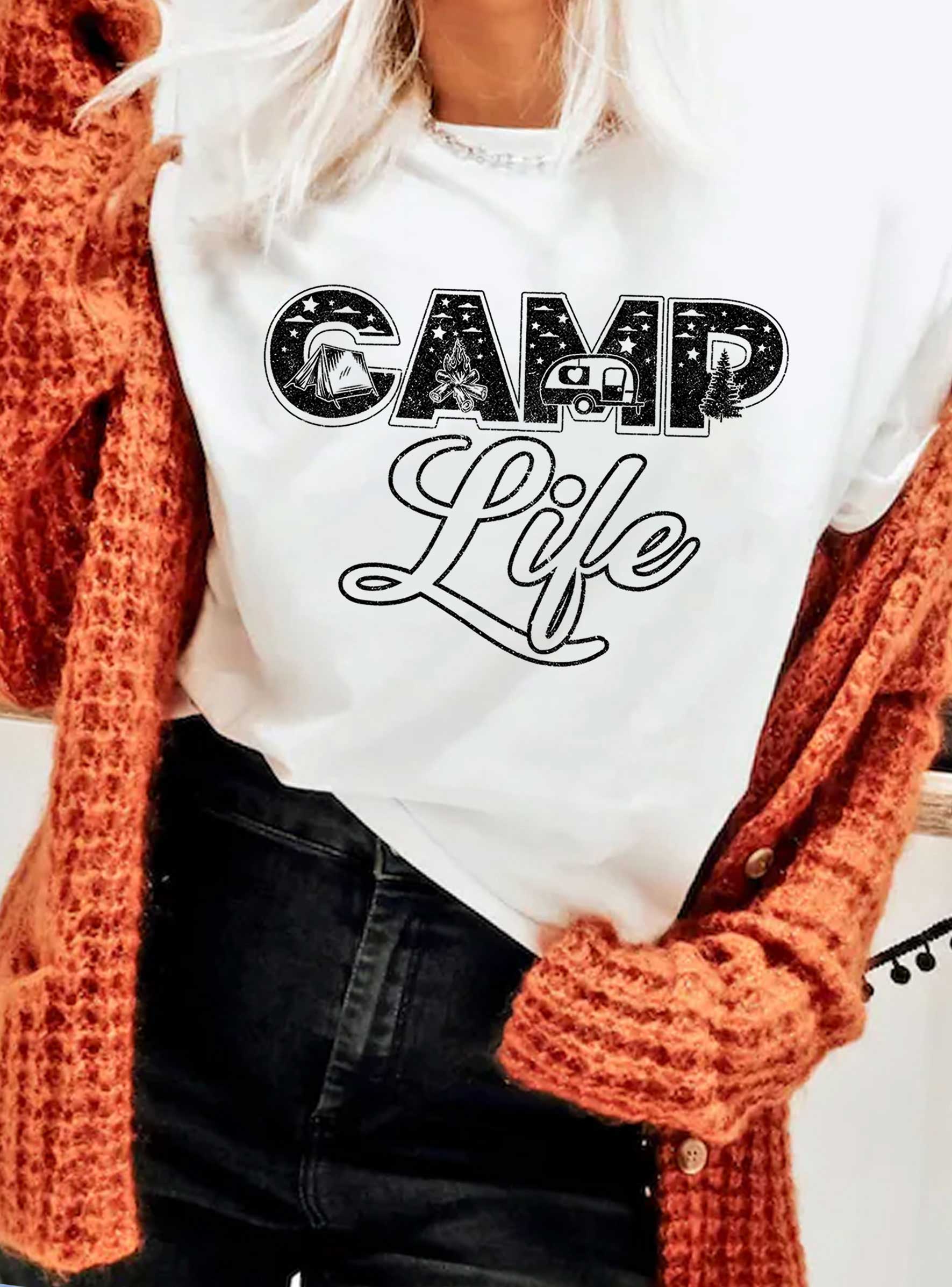 Camp Life Graphic Tshirts